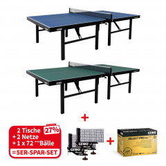 GEWO Set 2x Europa 25 + 2 Netze + 1x Select Pro 72er