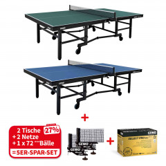 GEWO Set 2x Gewomatic 25 + 2 Netze + 1x Select Pro 72er