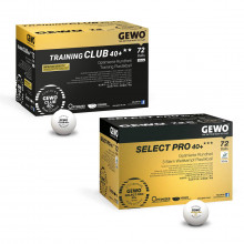 GEWO Ball-Set je 1x Training Club 40+** + Select Pro 40+*** 72er